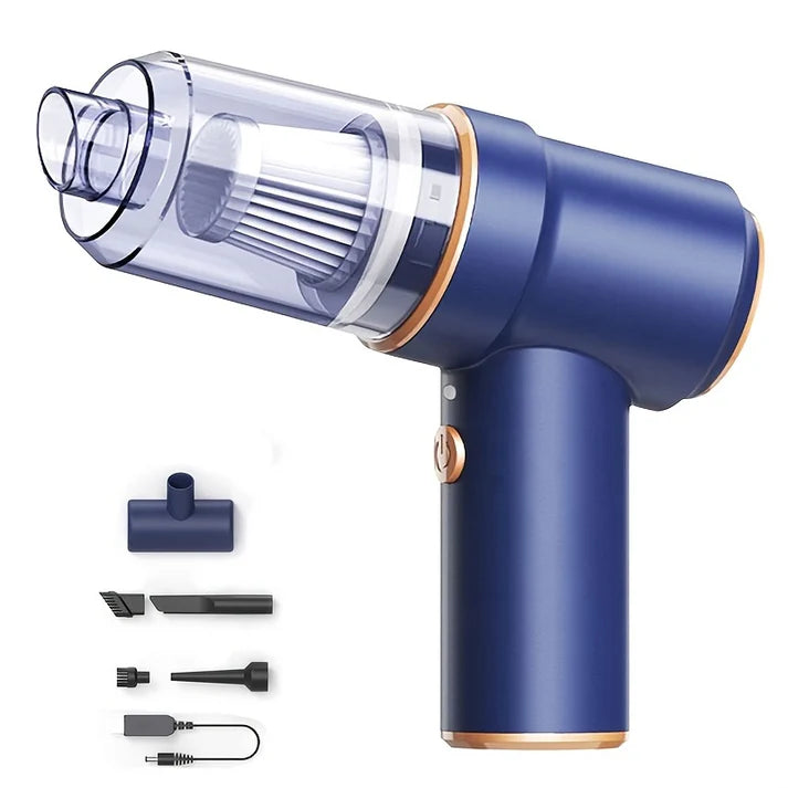 3-in-1 Wireless Mini Vacuum Cleaner – Portable Vacuum & Air Blower for Car & Home